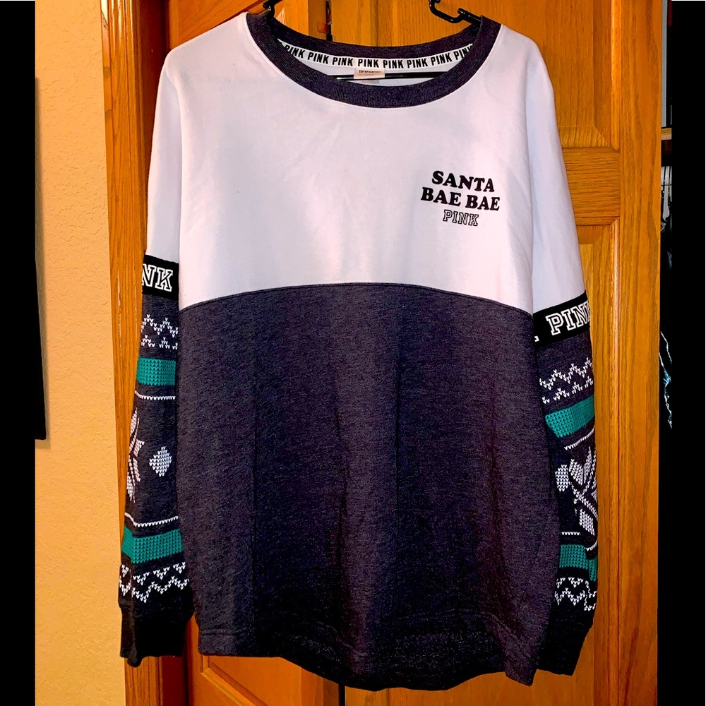 Christmas Victoria Secret Pink Long Sleeve Jersey